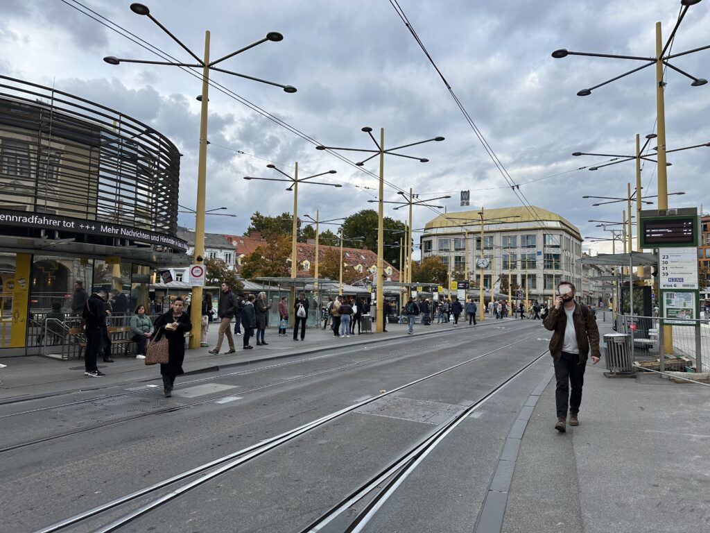 Der Jakominiplatz in Graz